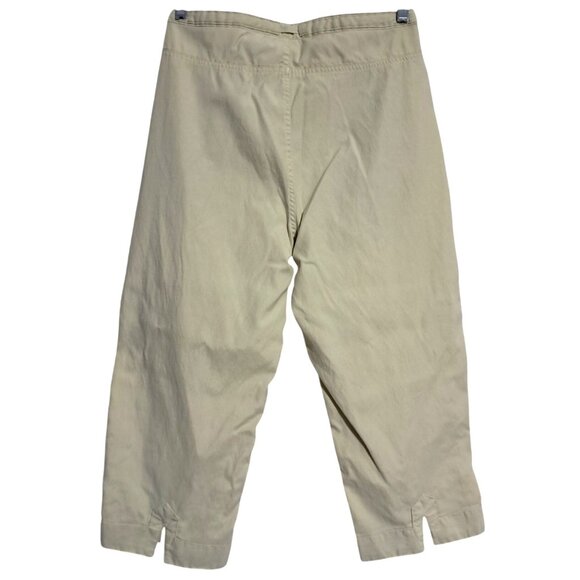 Meridian Expedition Cropped Pants Womens Size M Floral Lining Green Cotton & Nyl - Picture 7 of 9